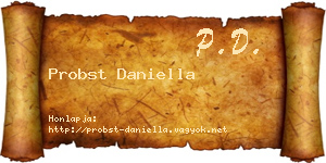 Probst Daniella névjegykártya
